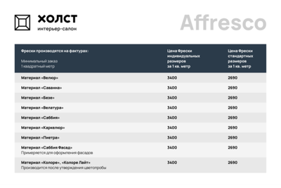 Обои и панно Affresco, коллекция  FLUID