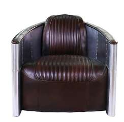 Кресло Spitfire Aviator, коричневая кожа