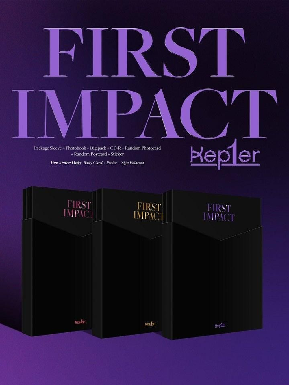 Альбом KEP1ER - FIRST IMPACT 1st Mini Album RANDOM Version