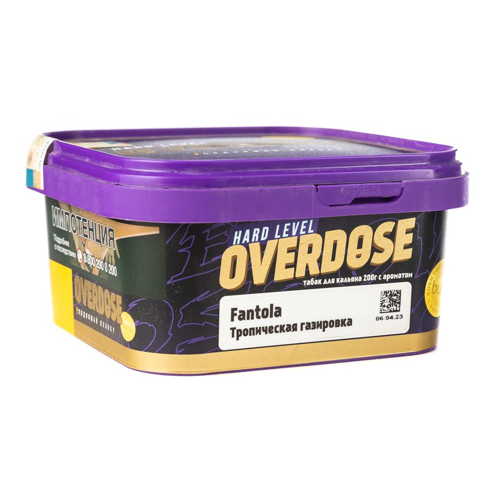 М. Табак для кальяна Overdose Fantola (Тропическая газировка), 200г.