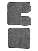 Ковры MAN TGX (автомат, механика) (экокожа, черный, черный кант, зеленая вышивка)