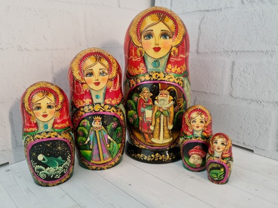 Матрешка 5 мест, "Царевна лягушка"