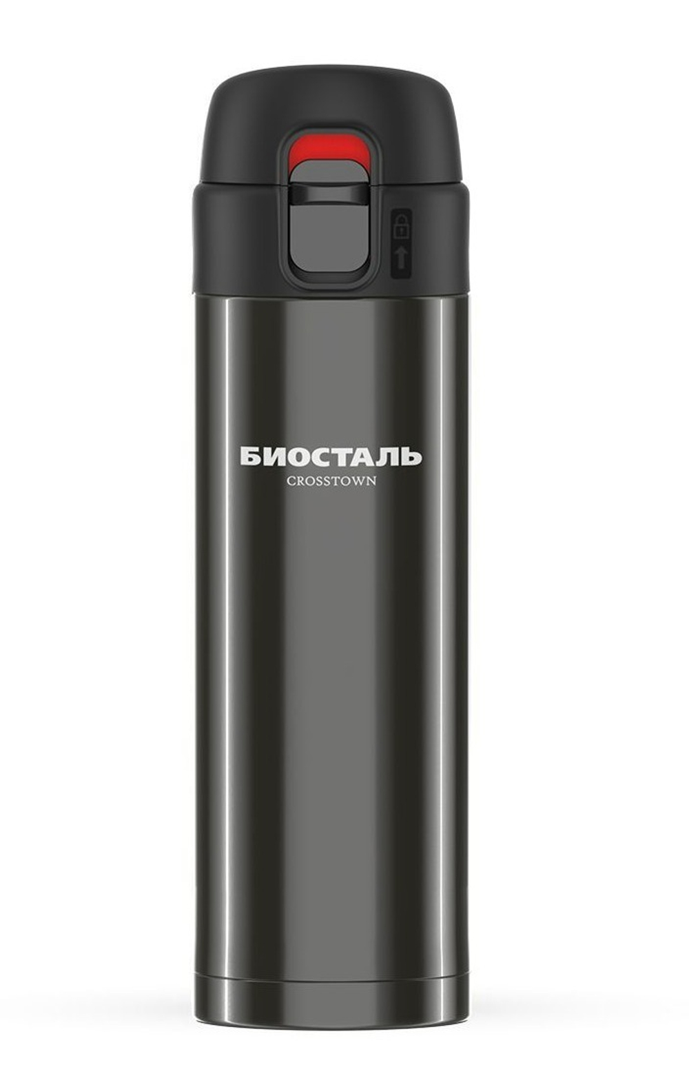 Термокружка Biostal Crosstown (0,42 литра), вороненая сталь