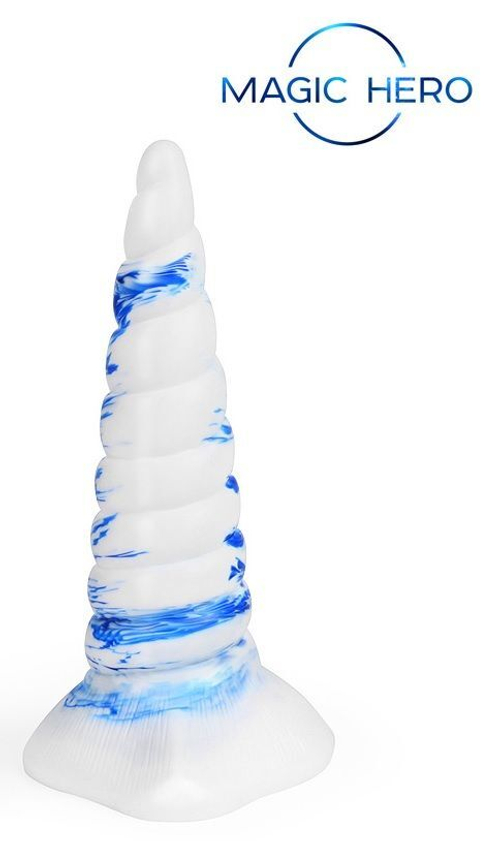 Фантазийный спиралевидный фаллоимитатор - 20 см.