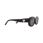 Очки Genex Sunglasses 697 c.189 бабочка темно-коричневые с золотом