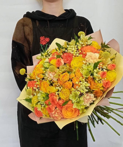 Букет с розами Привет солнца