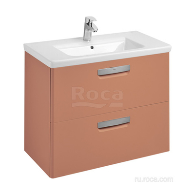 Тумба под раковину Roca The Gap Original 80 2 ящика, терракота, ZRU9307839