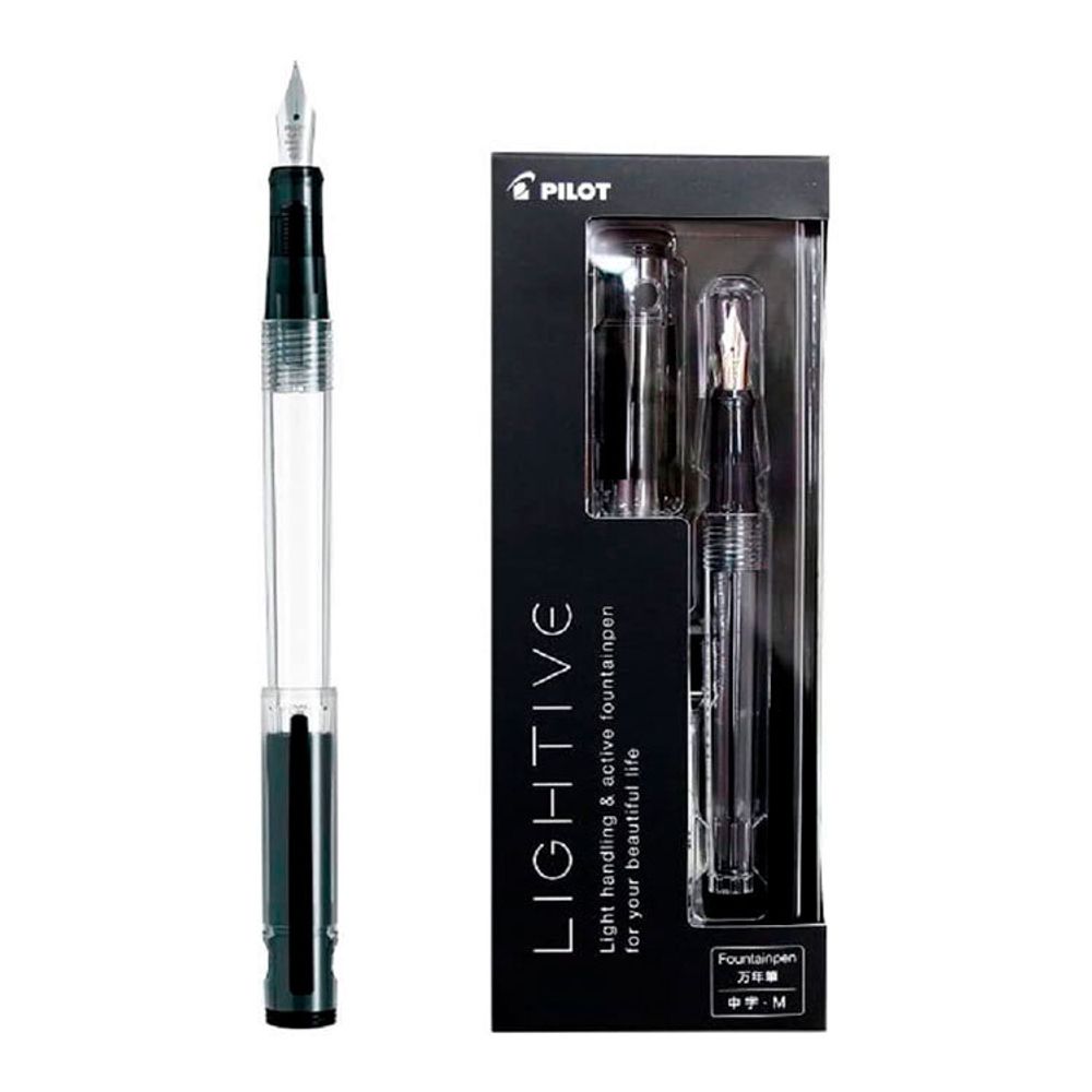Перьевая ручка Pilot Lightive с пером M прозрачная (FLT-2SR-NCM) 2