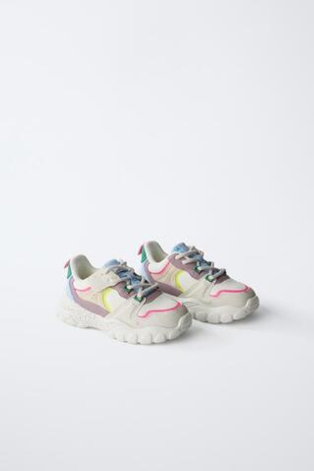 ZARA КРОССОВКИ, БЕЛЫЙ
