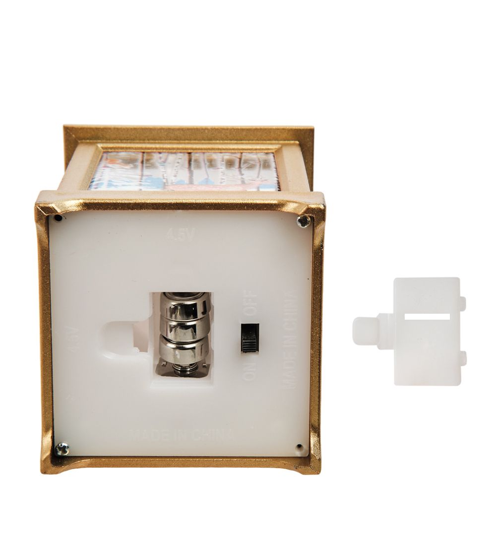 XM-836/3 Новогодний фонарь с подсветкой золотой