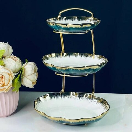 Lenardi 106-308 Набор из 3 блюд на подставке в под.уп.(х3)Фарфор