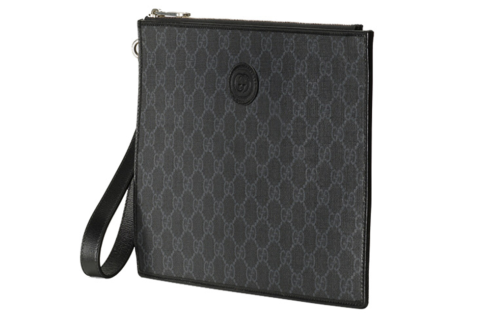 GUCCI Interlocking G Pouch Black
