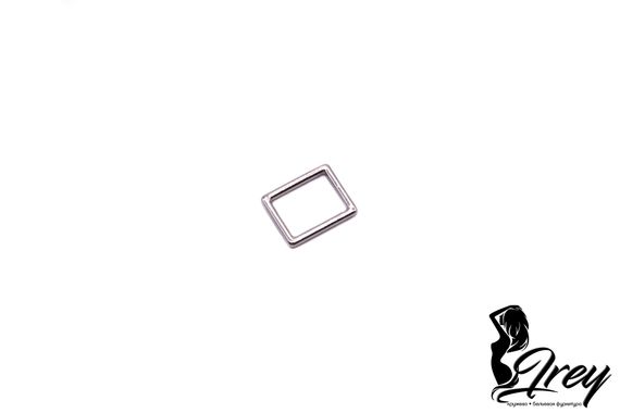 Кольцо - квадрат Arta-F, 10 мм, металл, серебро