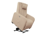 Кресло-реклайнер электрический с подъемом и массажем FUJIMO LIFT CHAIR Ваниль