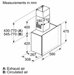 Вытяжка Bosch DWF65AJ20T