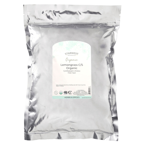 Starwest Botanicals, органический лемонграсс, нарезанный и просеянный, 453,6 г (1 фунт)