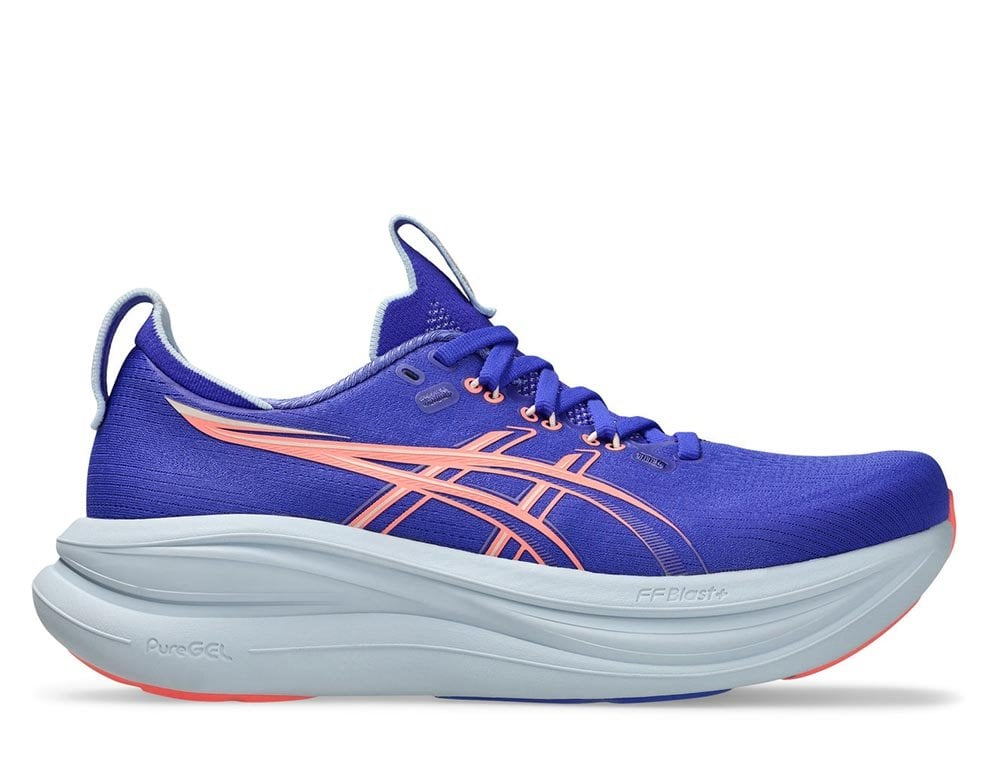 Кроссовки для бега женские Asics Gel-Nimbus 28 W кобальтово-оранжевые