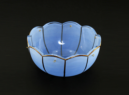 Розетка голубая №0243