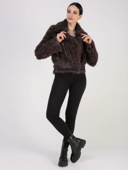 Шуба зимняя натуральная короткая дубленка