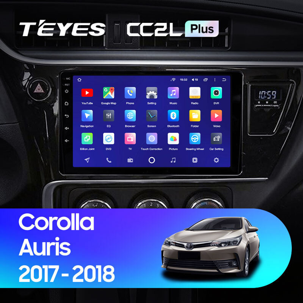 Teyes CC2L Plus  9" для Toyota Corolla 2017-2018