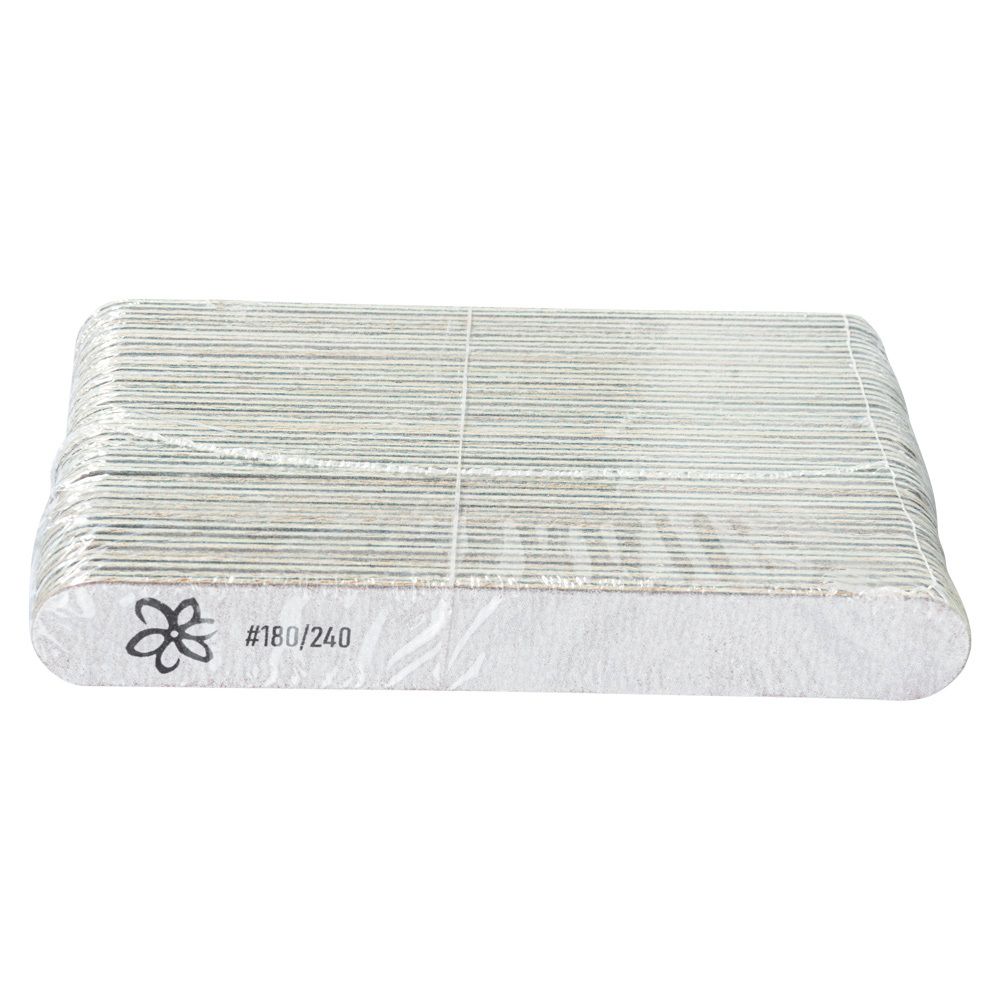 Irisk Пилки одноразовые овальные на деревянной основе 180/240, 50шт