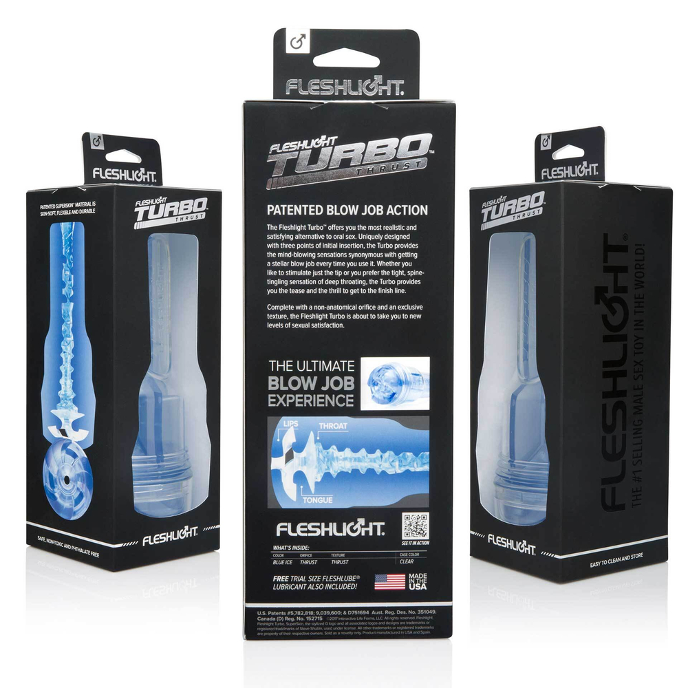 Мастурбатор Fleshlight Turbo - Trust Blue Ice (Цвет: голубой)