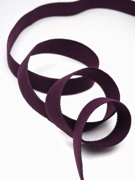 Резинка бретелечная слива матовая широкая 25 мм без учета фестона Lauma (Латвия)