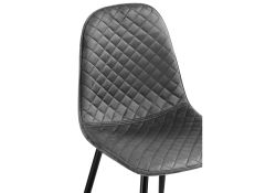 Стул на металлокаркасе Capri dark gray / black