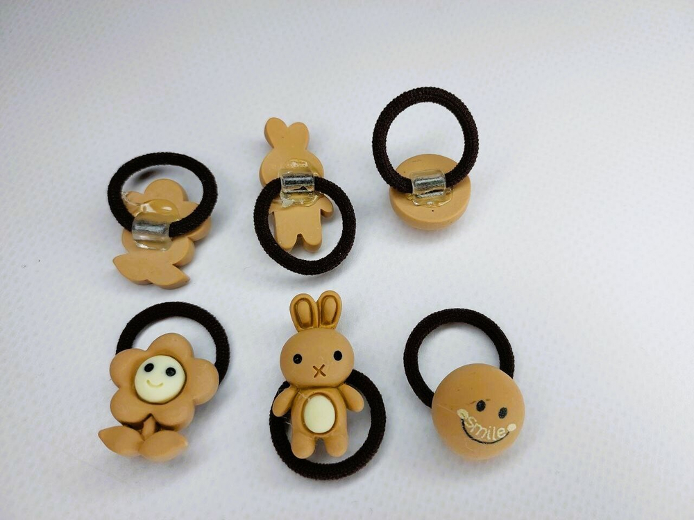 Набор резинок "Забавные животные", 10 штук, в пластиковой коробке