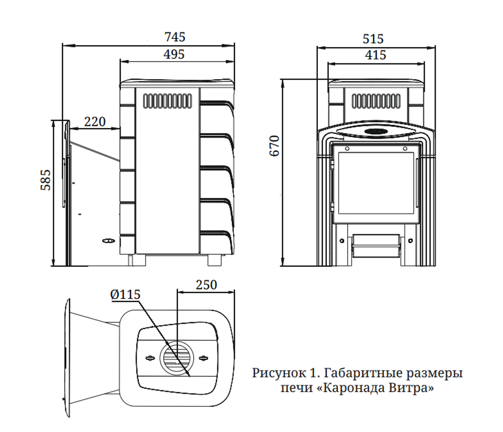 Банная печь TMF Каронада Мини Heavy Metal Витра терракота размеры
