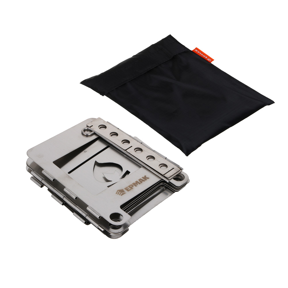 Печь щепочница 13*13*16,5см нерж ЕРМАК