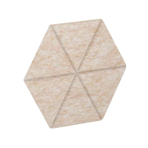 AcustiX Настенная панель шестигранная (6 лучей) VE.NP-6G6LU-300 Крем-брюле 600*520*12
(сторона 300мм