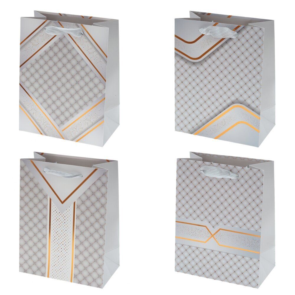 GAEM Пакет подарочный S (бумага 230г/м2, блок микс 12шт), L18 W8 H23 см, 4в.