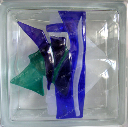 Стеклоблок ФЮ_014 (А) 19x19x8