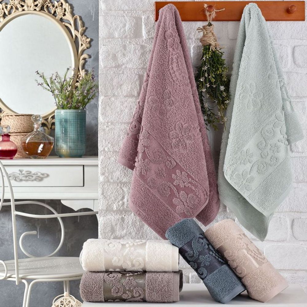 Полотенце махровое "АВТ. EMIRA" TWO DOLPHINS, 100% хлопок, Турция.