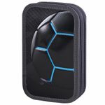 Пенал ЮНЛАНДИЯ, 2 отделения, ламинированный картон, конгрев, 19х11 см, "Soccer ball", 270888