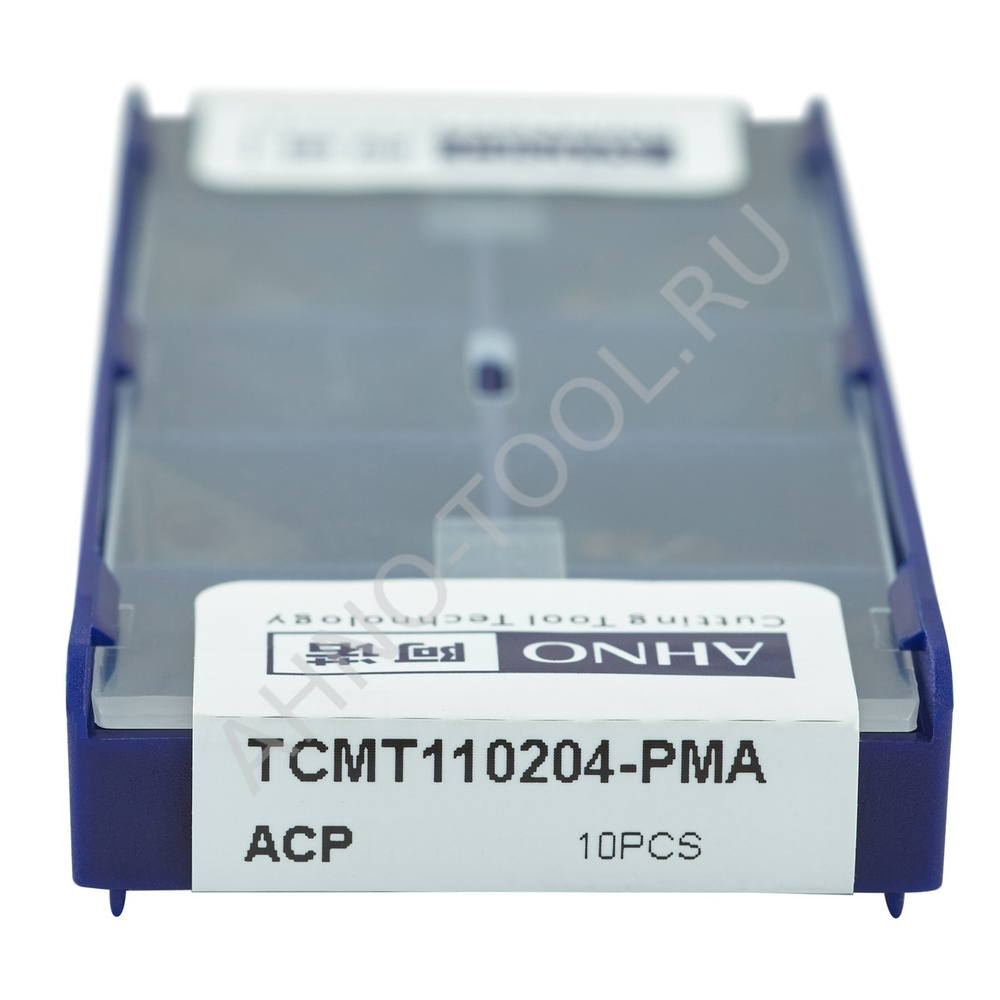 Пластина твердосплавная ISO TCMT110204-PMA ACP10E AHNO по стали, чистовая