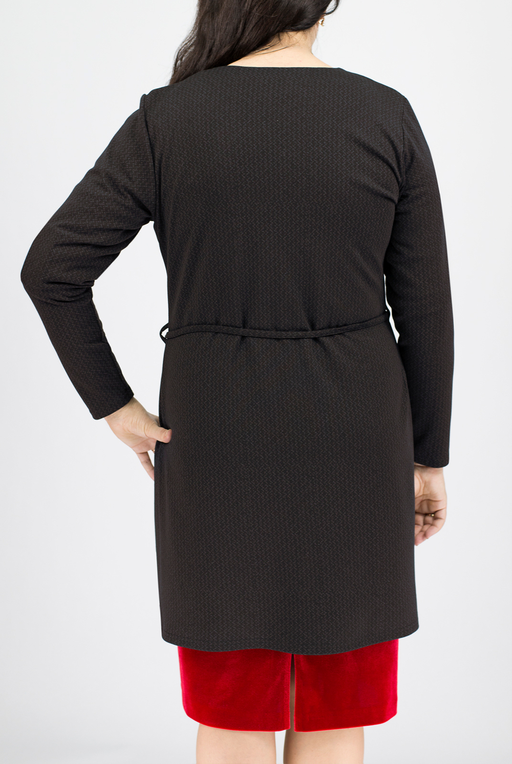 Кардиган 1427А, Коричн-чер #224КЧб131427А