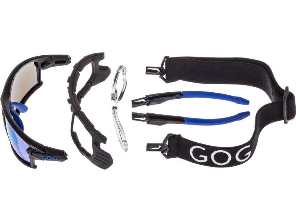 Спортивные очки GOG Glaze / Black-Blue / Polarized White-Blue Lens