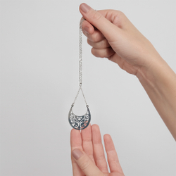 "Адзи" кулон в серебряном покрытии из коллекции "Карамболь" от Jenavi с замком карабин