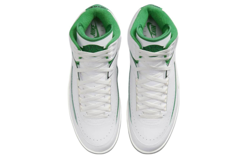 Jordan Air Jordan 2 "Lucky Green" mid-top retro basketball shoes men's white green