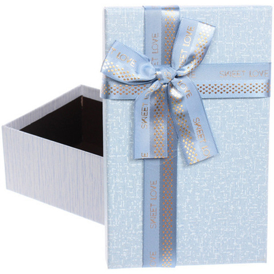Коробка подарочная «Нежная тайна» 19*12*6,5 см, голубой
