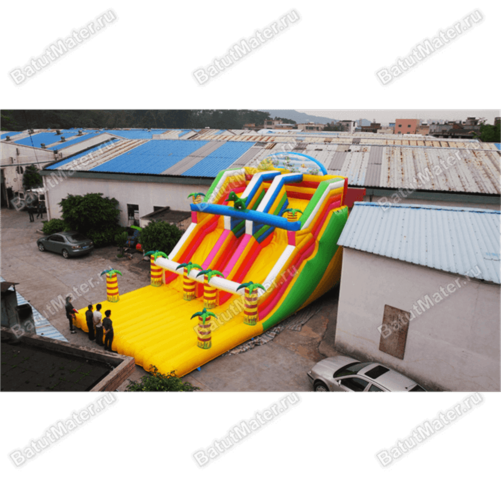 Коммерческий надувной батут "Отважный динозавр"