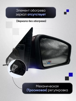 Зеркала Гранта Калина 1, 2 Датсун Механика Без обогрева