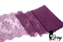01-11 Кружево шантильи 23 см, слива 076