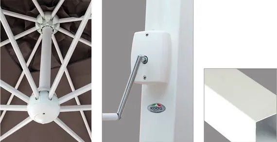 Зонт для кафе профессиональный  Pompei Braccio, 350х350 см