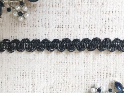 Тесьма текстиль, ш.1 см.