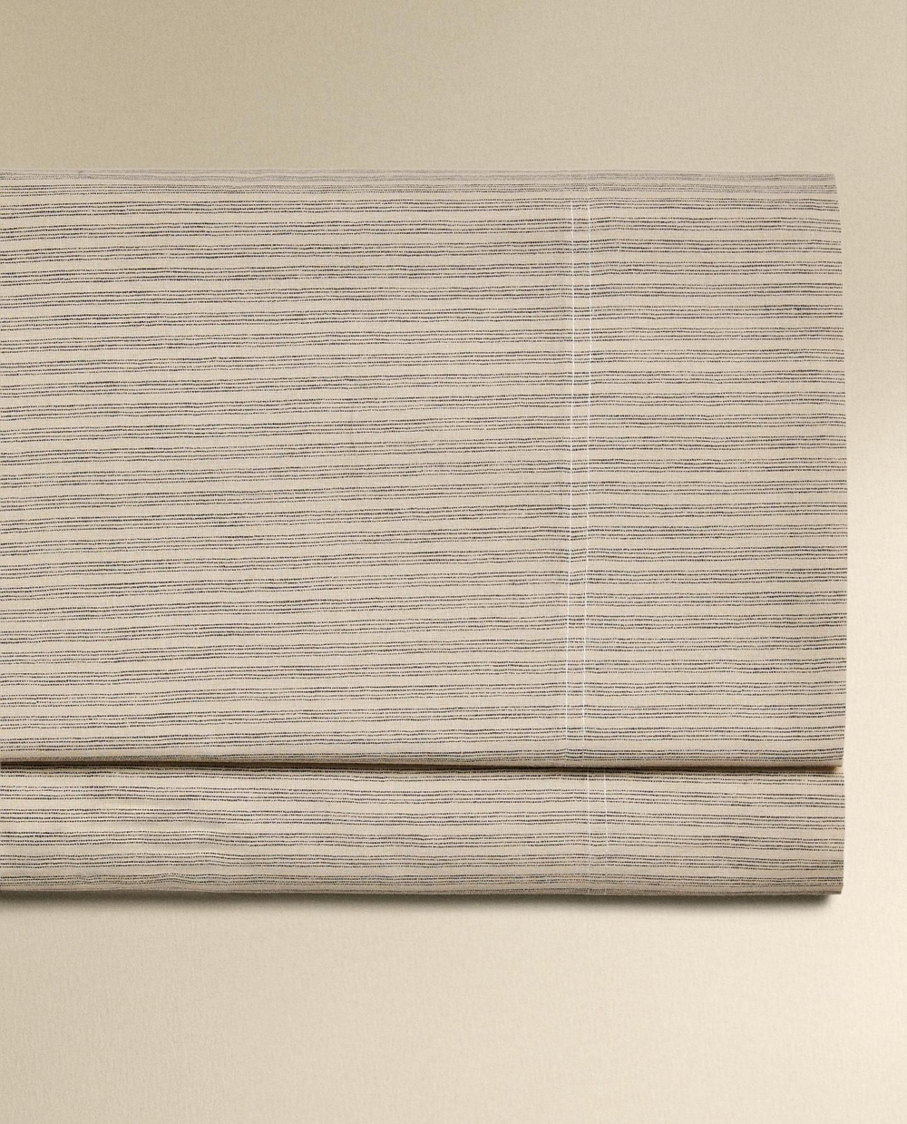 Zara Home - Простыня из окрашенной пряжи в полоску, бежево-серый, 240x280 см