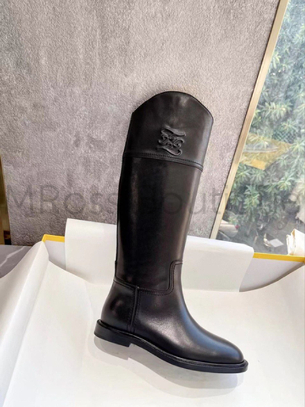 Сапоги Fendi из гладкой кожи (Фенди) премиум класса