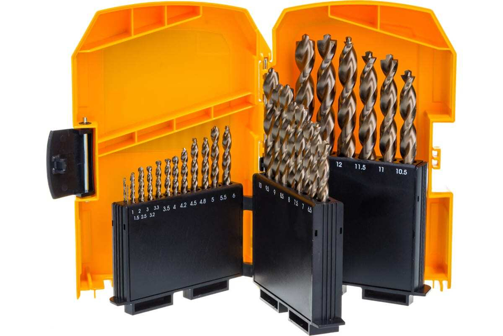 Набор сверл по металлу COBALT INDUSTRIAL 8% (29 шт.) в боксе Midisafe DEWALT DT4957